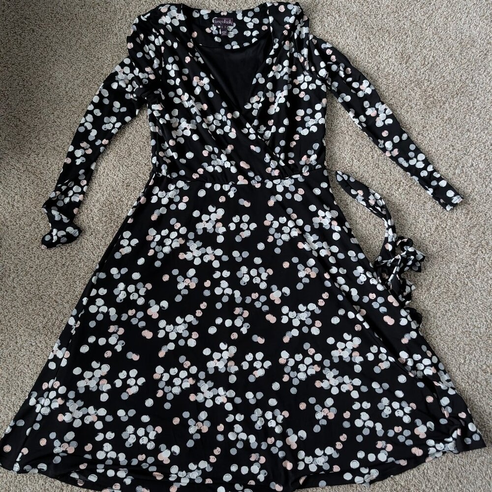 EUC Long Tall Sally Faux Wrap Dress, 12 Tall (US 12)